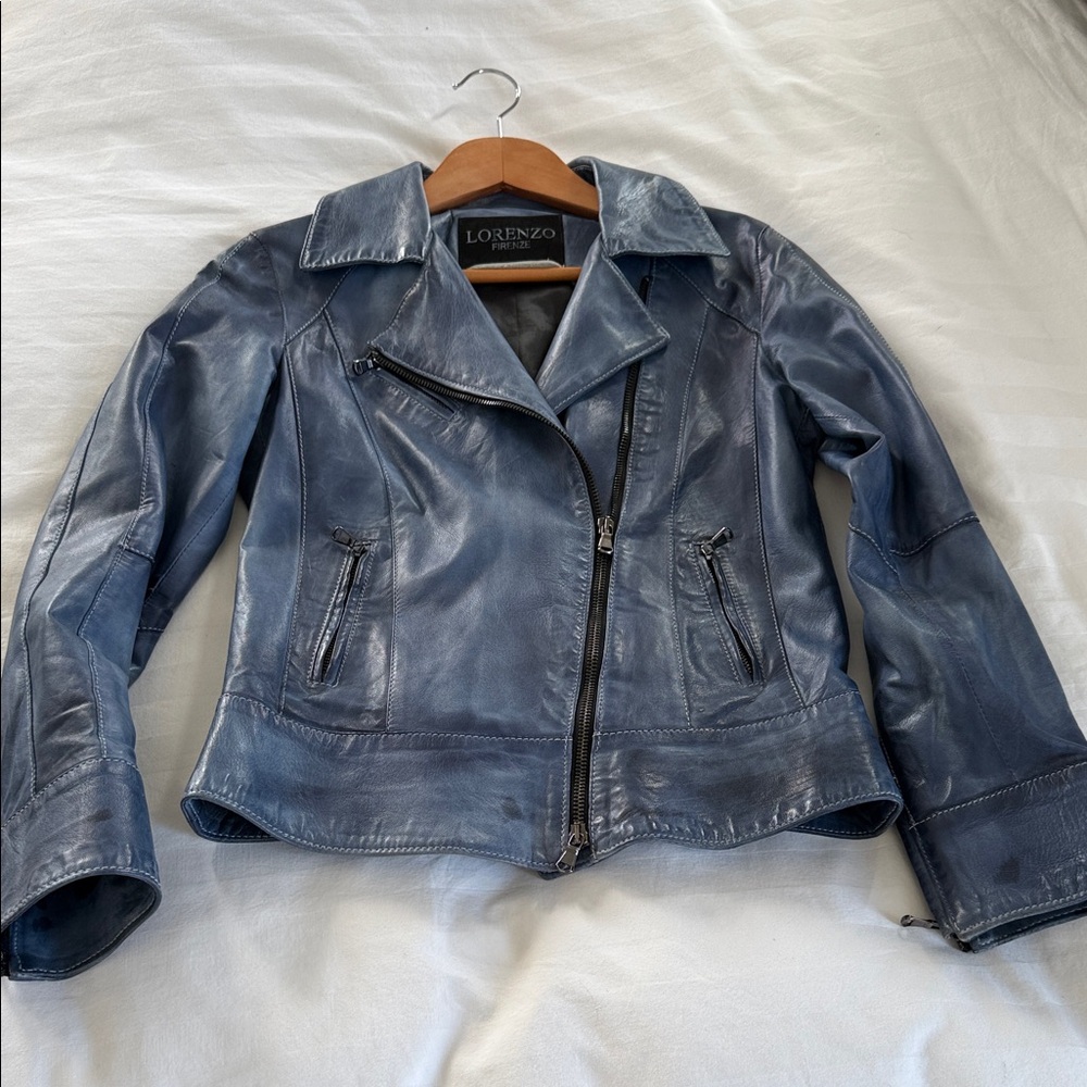 Lorenzo Firenze 100% Italian lambskin Leather Jacket for Women